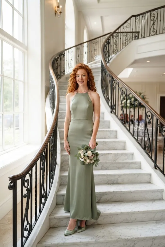 bridesmaid dresses for broad shoulders 14 Wedding Outfits That Work for Every Body Type dress for broad shoulders big bust Angie is speechless over Size: 12 Heat Lining Press Size:Regular 14 (L)