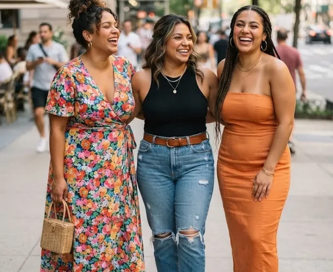 Plus size Latina outfits roundup featuring bold curvy fashion looks